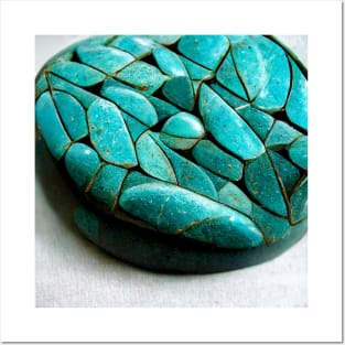 Western Stone Turquoise Rock Posters and Art